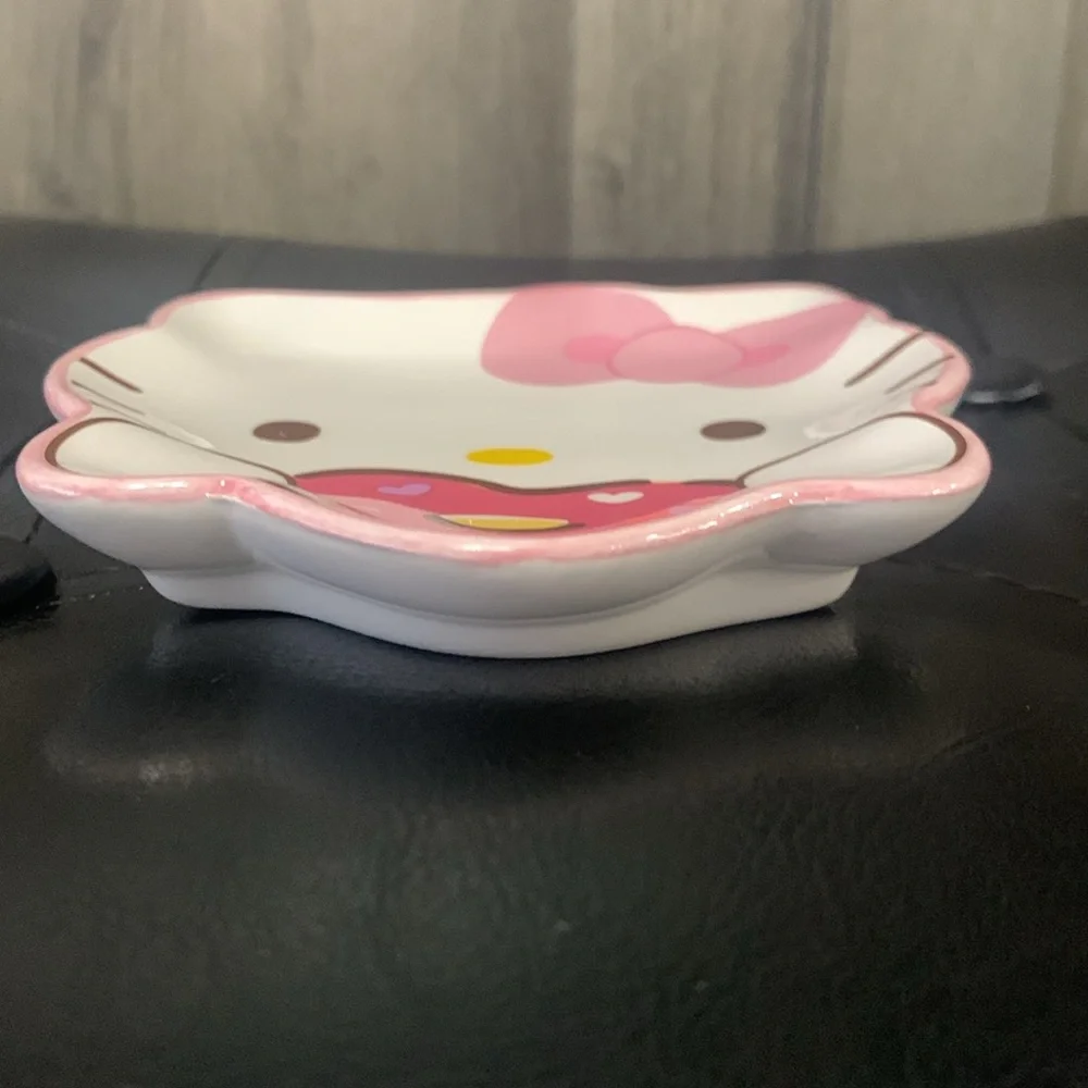 New Hello Kitty In Pink Bow With Donut Mini Jewelry Trinket Tray Dish By Sanrio